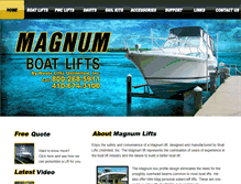 Tablet Screenshot of magnumlift.com